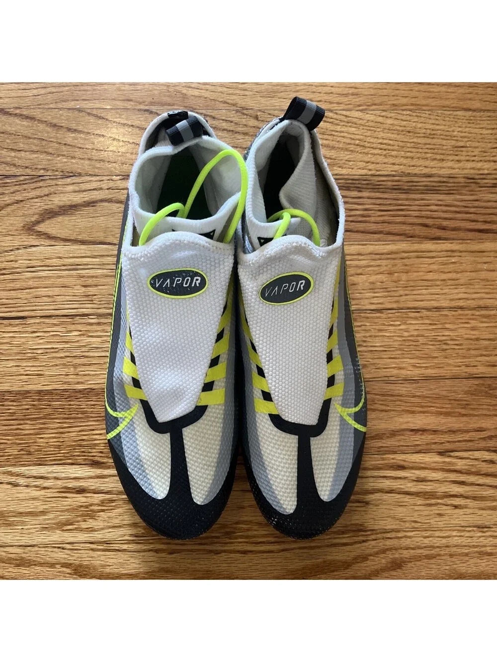 Nike Vapor Edge Ghost Lace Pro 360 Football Cleats Gray Volt Size 9.5